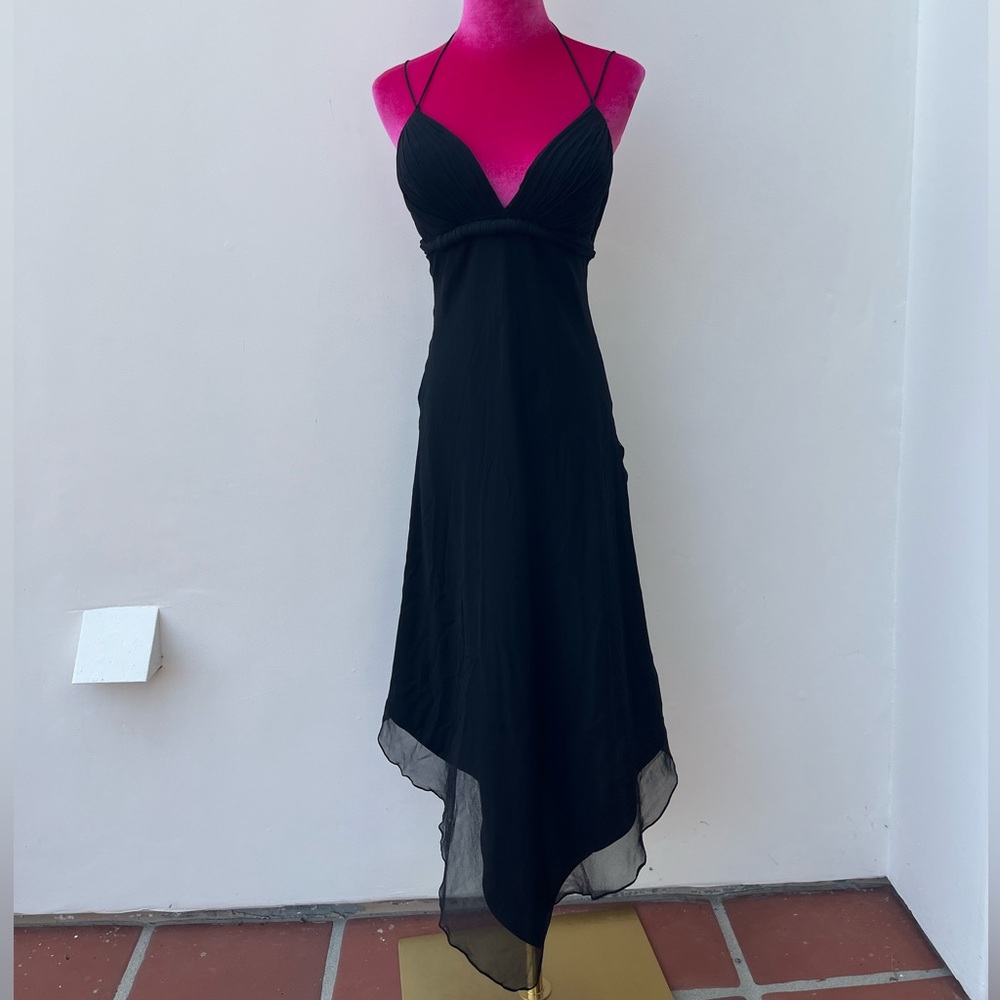 White House black market silk dress